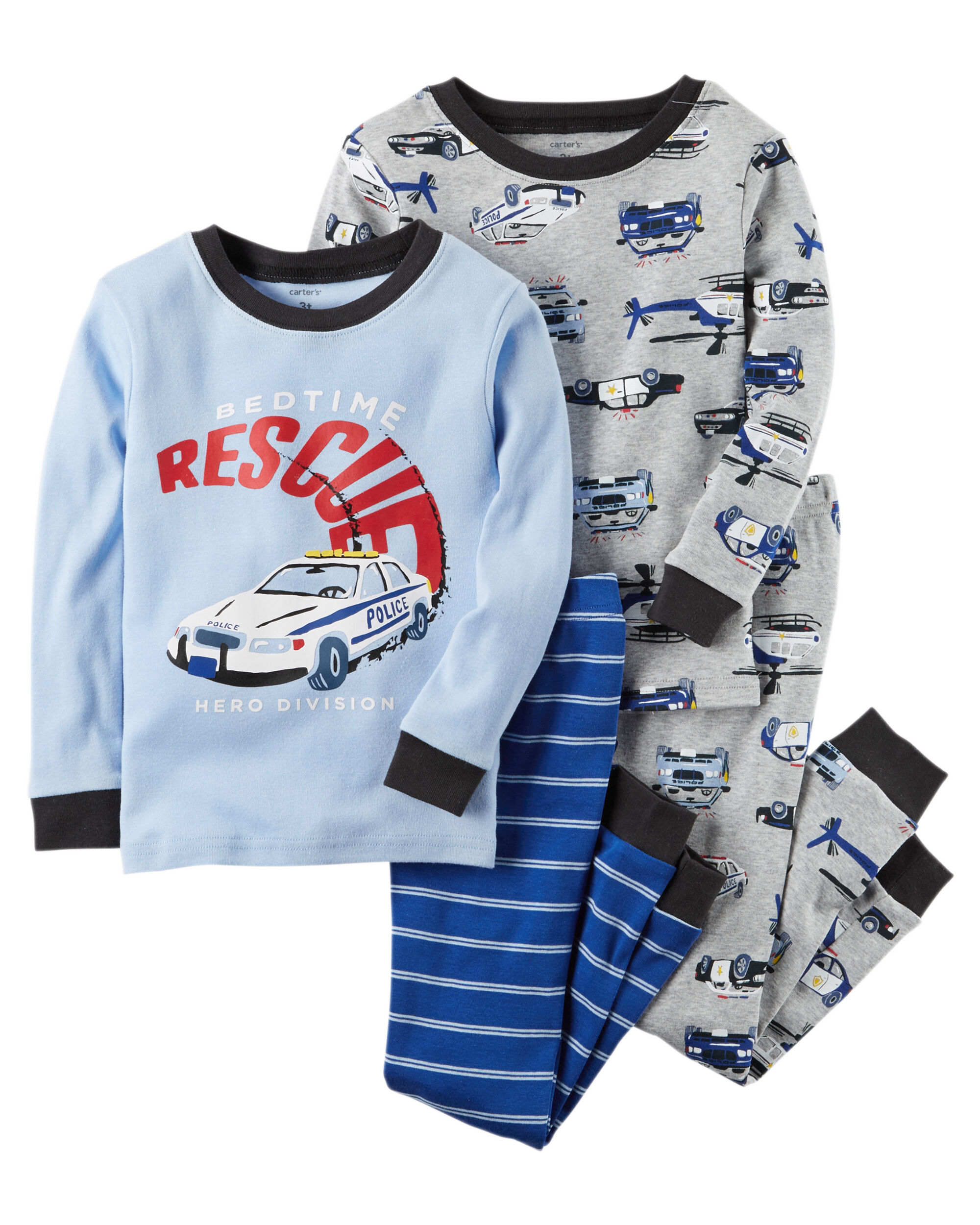Carters police pajamas clearance