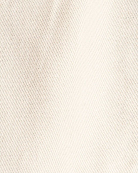Product image 4 of Baby Girl Cotton Cargo Joggers - Ivory