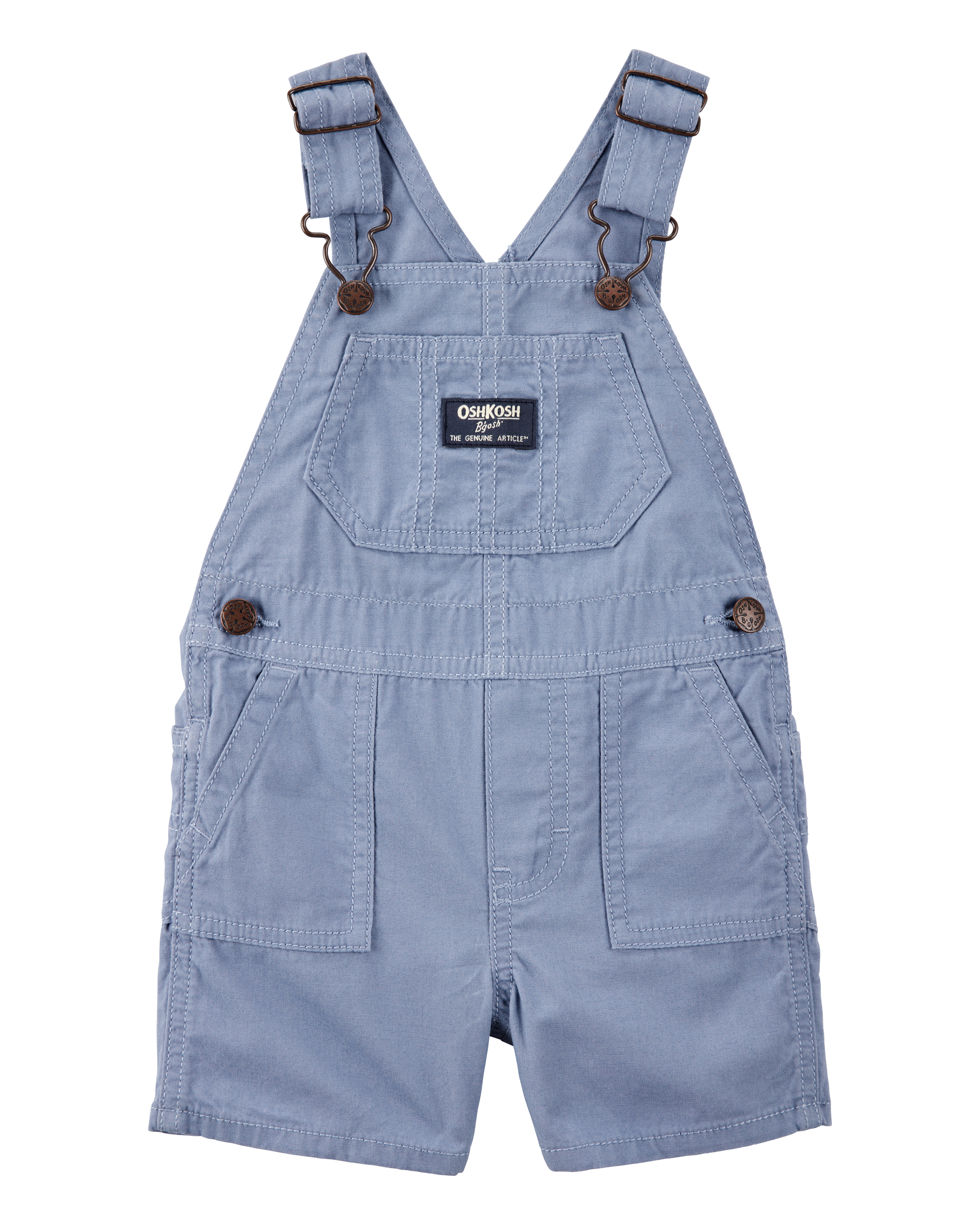 Baby Woven Shortalls - Blue