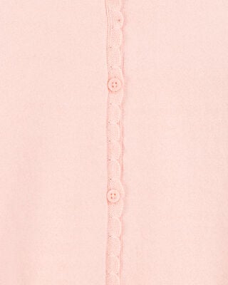 Product image 2 of Kid Scalloped Trim Cardigan Sweater - Pink