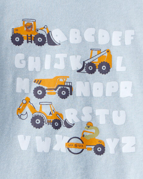 Product image 2 of Toddler Boy Construction Alphabet Long-Sleeve Graphic Tee - Blue