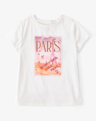 Product image 1 of Kid Paris Short-Sleeve Graphic Tee - White