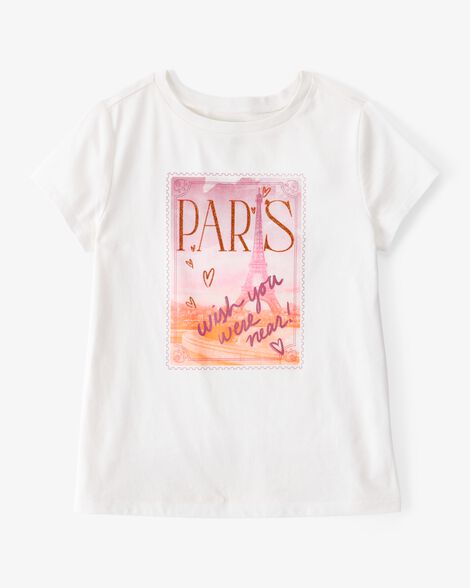  Product image 1 of Kid Paris Short-Sleeve Graphic Tee - White