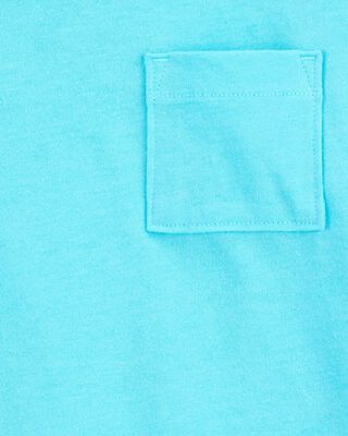 Product image 2 of Baby Solid Short-Sleeve Pocket Tee - Blue