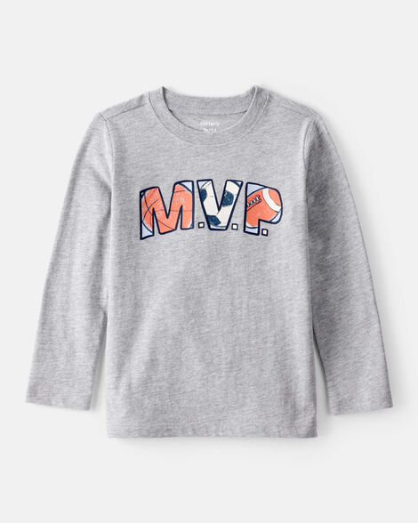 Product image 1 of Toddler Boy MVP Long-Sleeve Graphic Tee - Grey