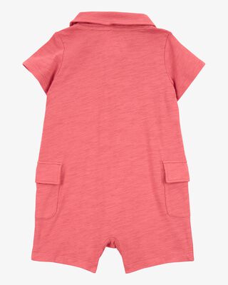 Product image 2 of Baby Polo Cotton Romper - Red