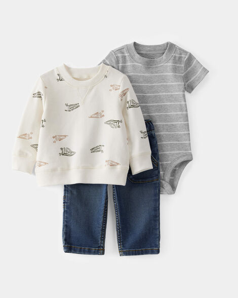 Product image 1 of Baby 3-Piece Team Player Outfit Set