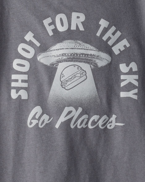  Product image 4 of Boys Shoot For The Sky Short-Sleeve Graphic Tee - Grey