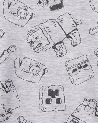Product image 2 of Kid Minecraft Print Pullover - Gray