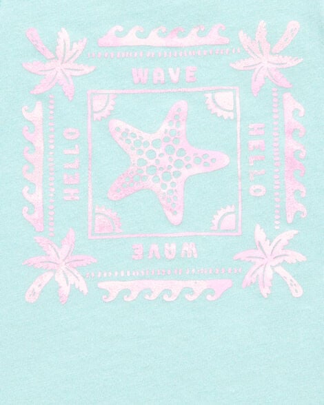 Toddler Seashell Vintage Muscle Tank