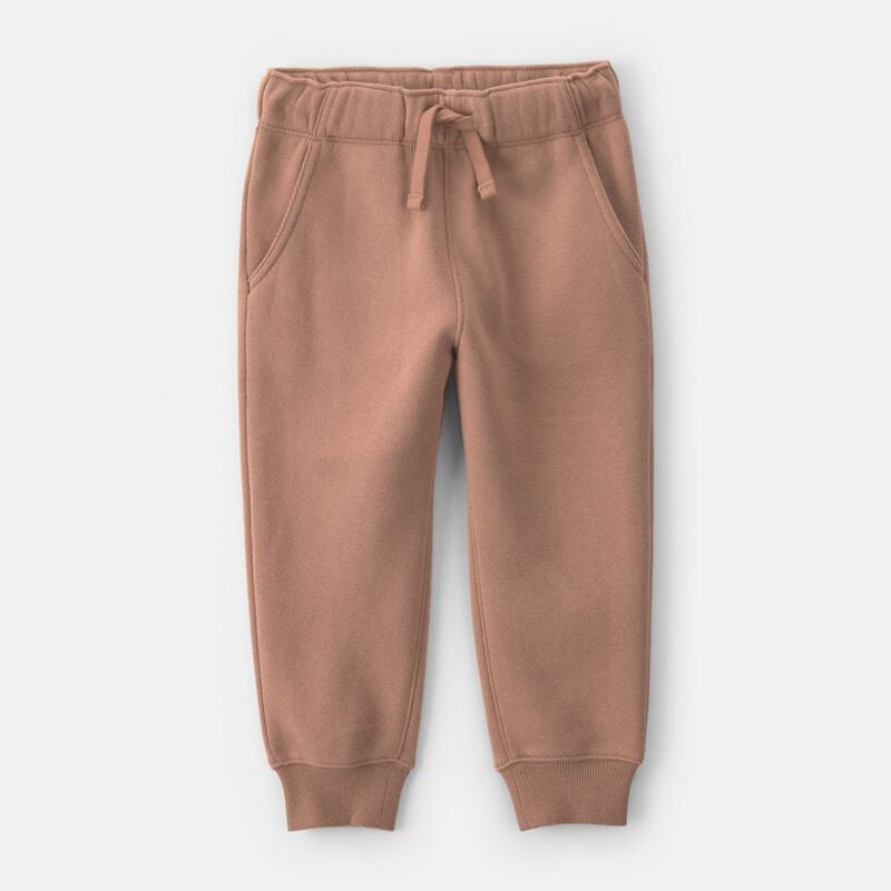 Toddler Boy Fleece Joggers - Cinnamon