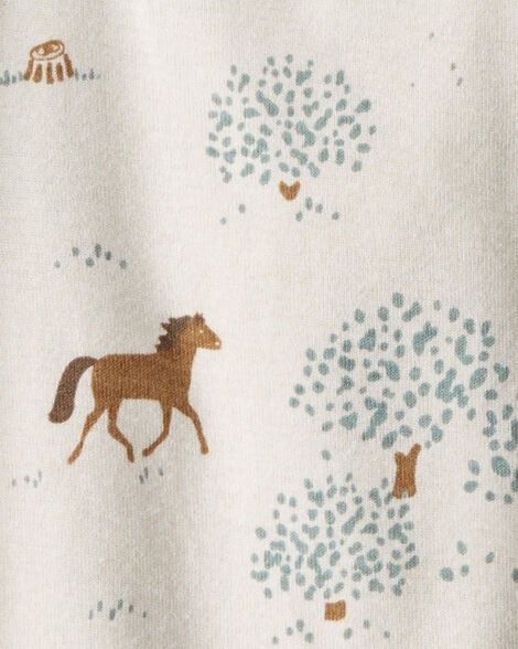  Product image 2 of Baby 2-Pack Wild Horses Organic Cotton Rib Bodysuits
