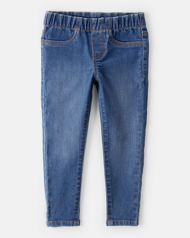 Product image 1 of Toddler Dark Wash Elastic-Waist Jeggings