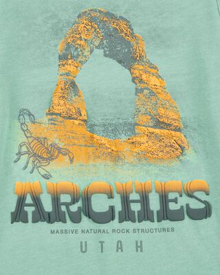 Product image 2 of Kid Arches Short-Sleeve Graphic Tee - Green