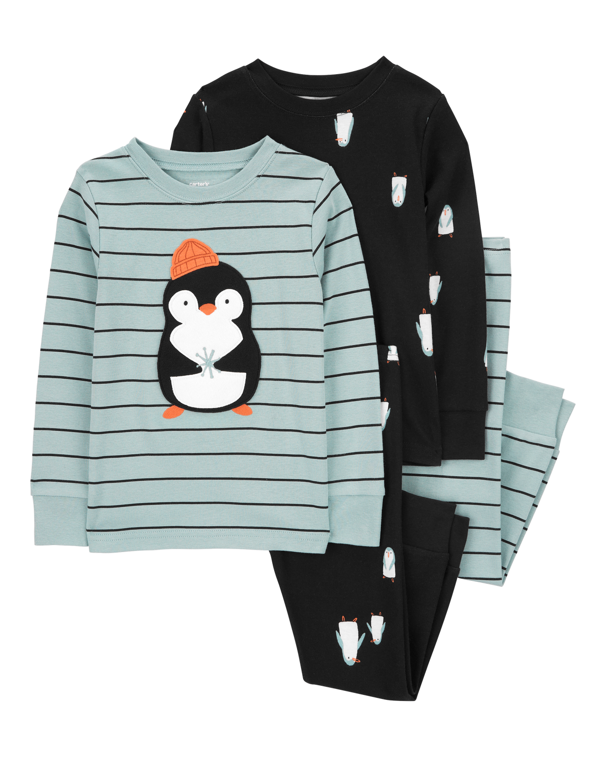 Baby 4-Piece Penguin 100% Snug Fit Cotton Pajamas