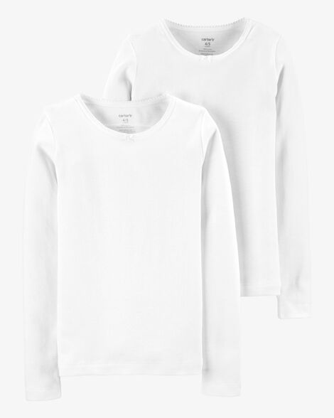  Product image 1 of 2-Pack Cotton Long-Sleeve Undershirts