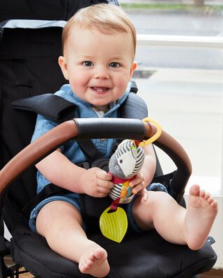 Product image 2 of Zebra Bandana Buddies Chime & Teethe Toy