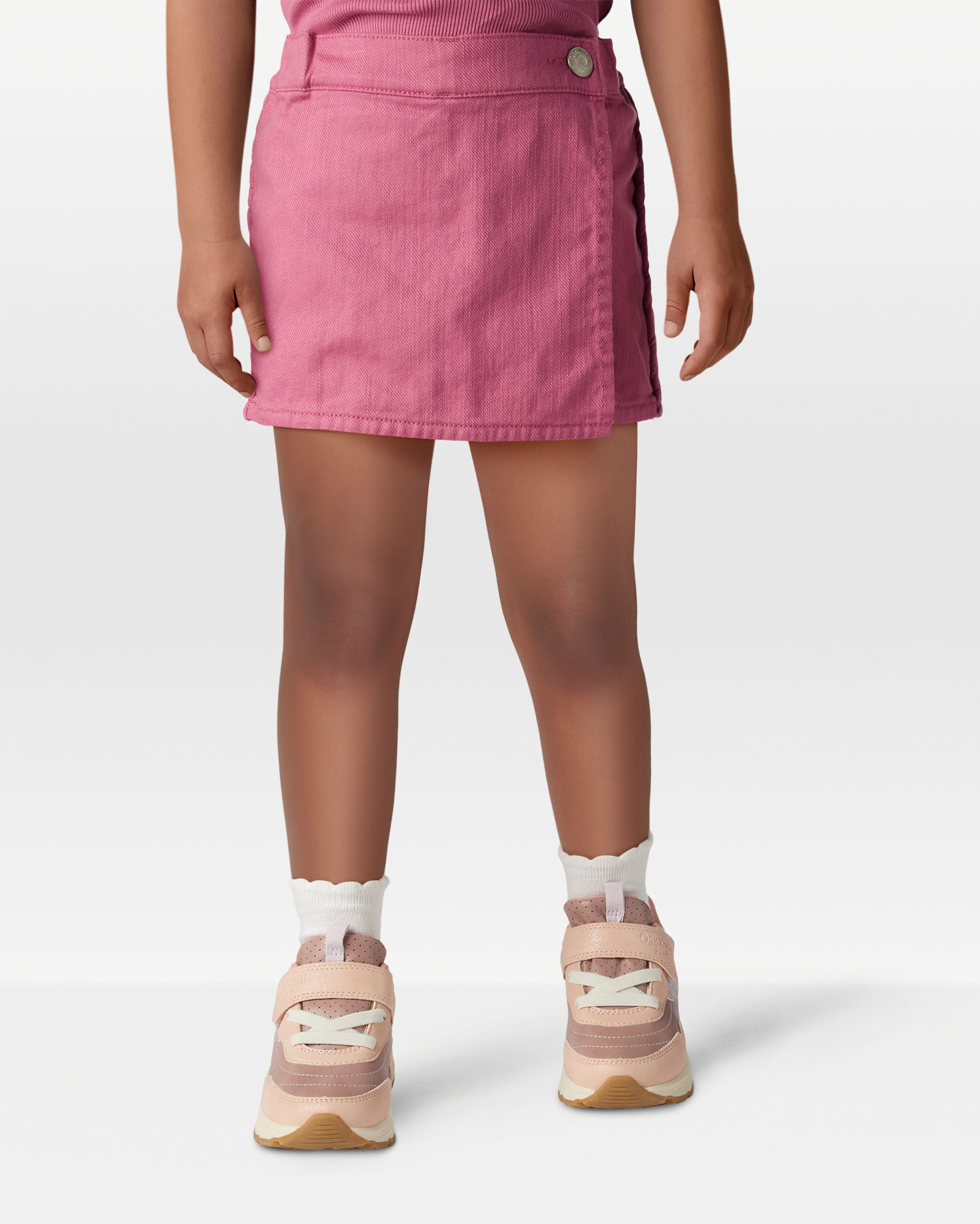 Toddler Girl 100% Cotton Skort - Pink