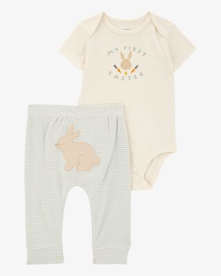 Product image 1 of Baby 2-Piece My First Easter Bodysuit Pant Set - Ivory
