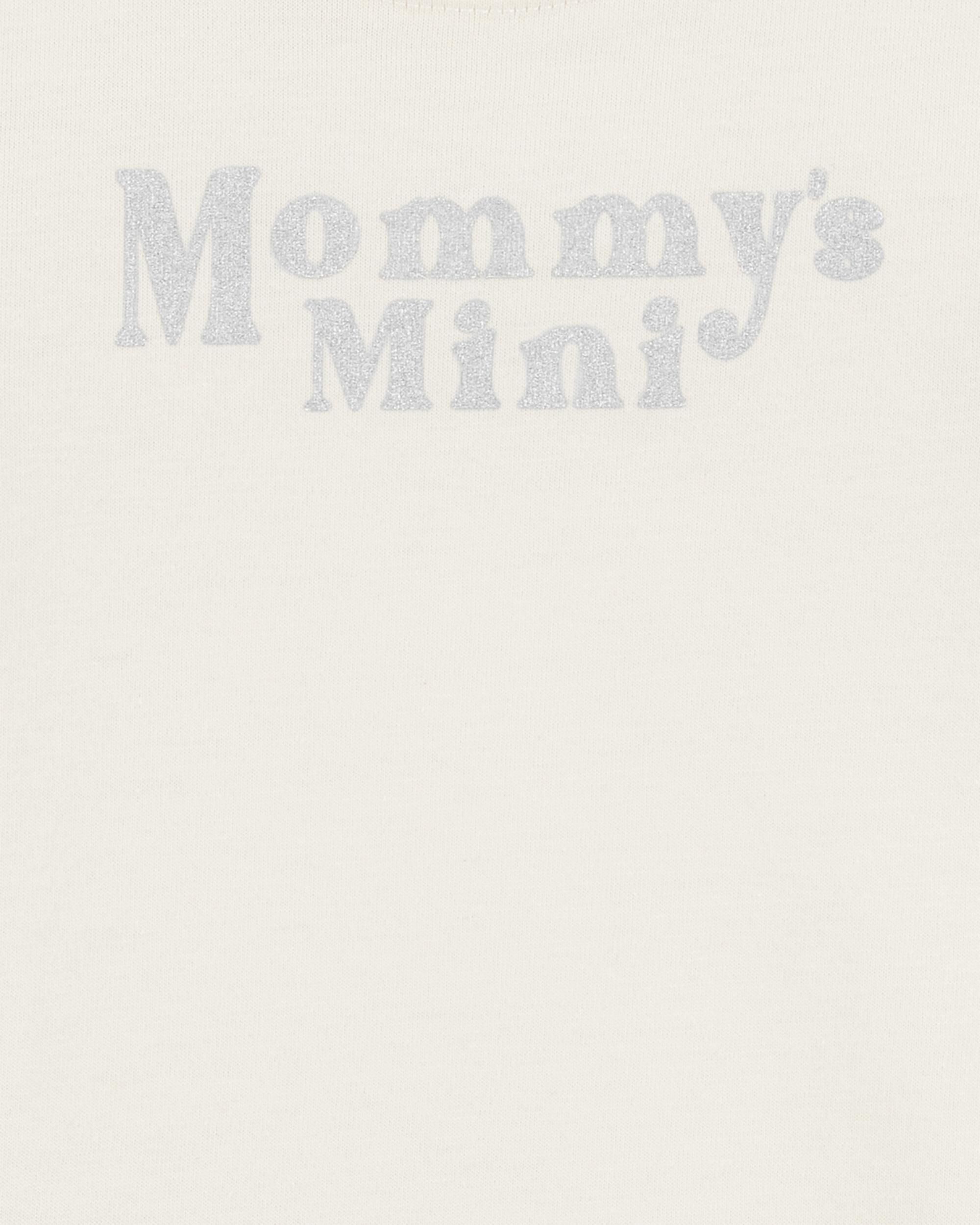 Baby "Mommy's Mini" Short-Sleeve Bodysuit - Cream