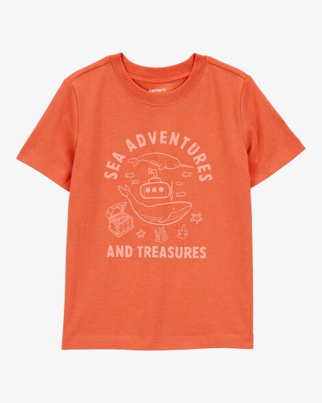  Product image 1 of Toddler Sea Adventures Short-Sleeve Graphic Tee - Orange