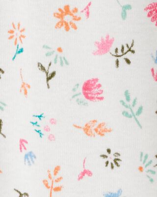 Product image 2 of Baby Floral Print Snug Fit Cotton Footie 1-Piece Pajamas