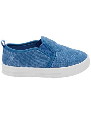 Product image 2 of Kid Quilted Chambray Pull-On Sneakers