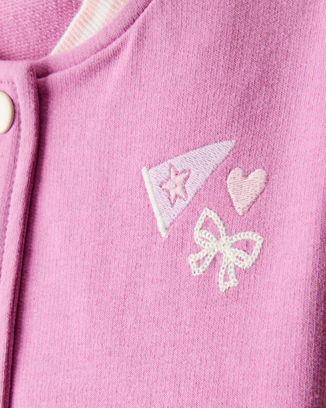 Product image 2 of Toddler Girl 3-Piece Cotton Long-Sleeve Layering Set - Purple