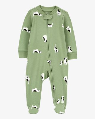 Product image 1 of Baby Dog 2-Way Zip Cotton Sleep & Play Pajamas