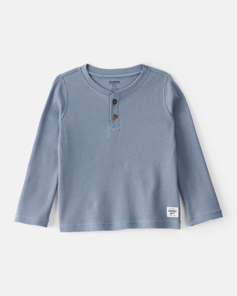 Product image 1 of Toddler Boy Long-Sleeve Henley Shirt - Blue