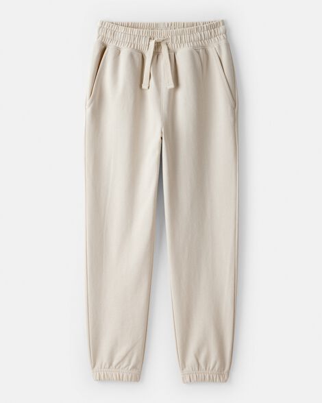 Boys DayDream Fleece Active Drawstring Jogger - Cream