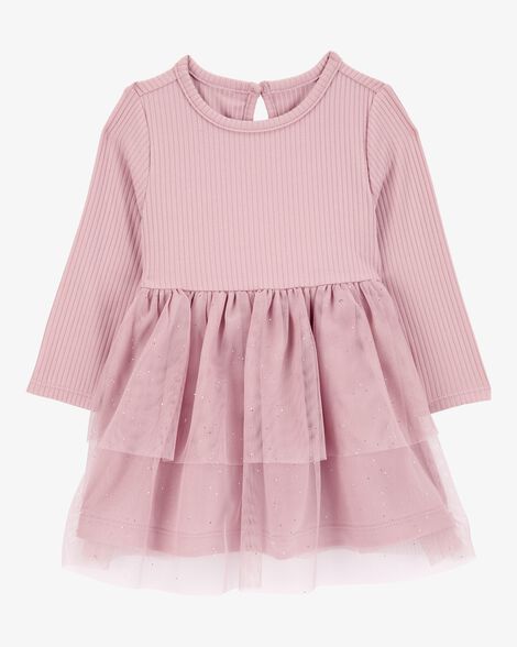  Product image 1 of Baby Ribbed Tulle Holiday Dress