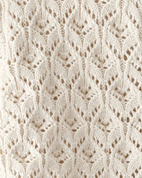 Product image 3 of Toddler Girl Organic Cotton Pointelle Sweater