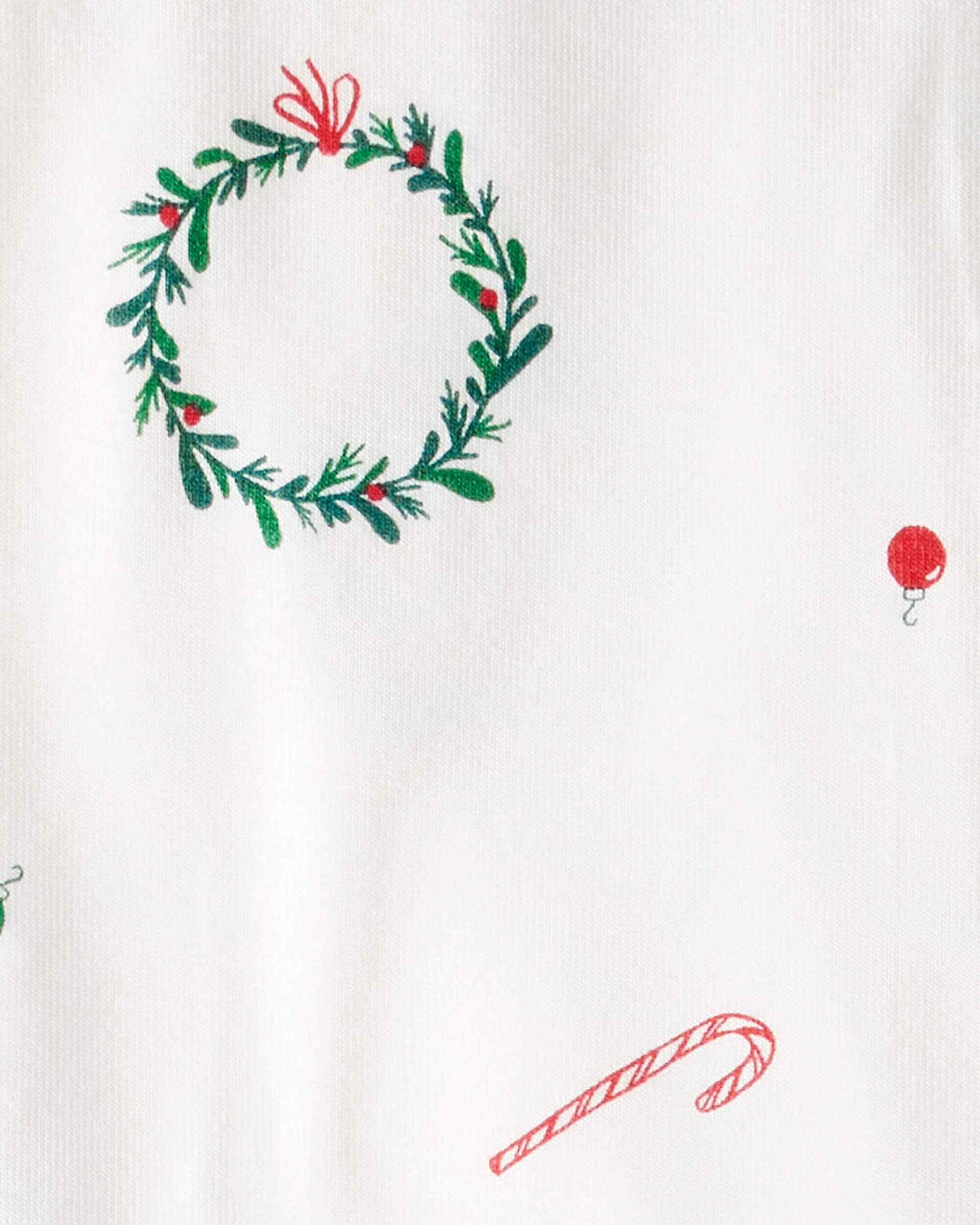 Baby Wreath PurelySoft Snug Fit 1-Piece Pajamas - White