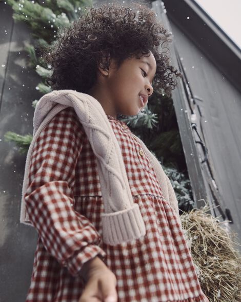 Product image 1 of Toddler Cozy Tiered Dress Made with Organic Cotton