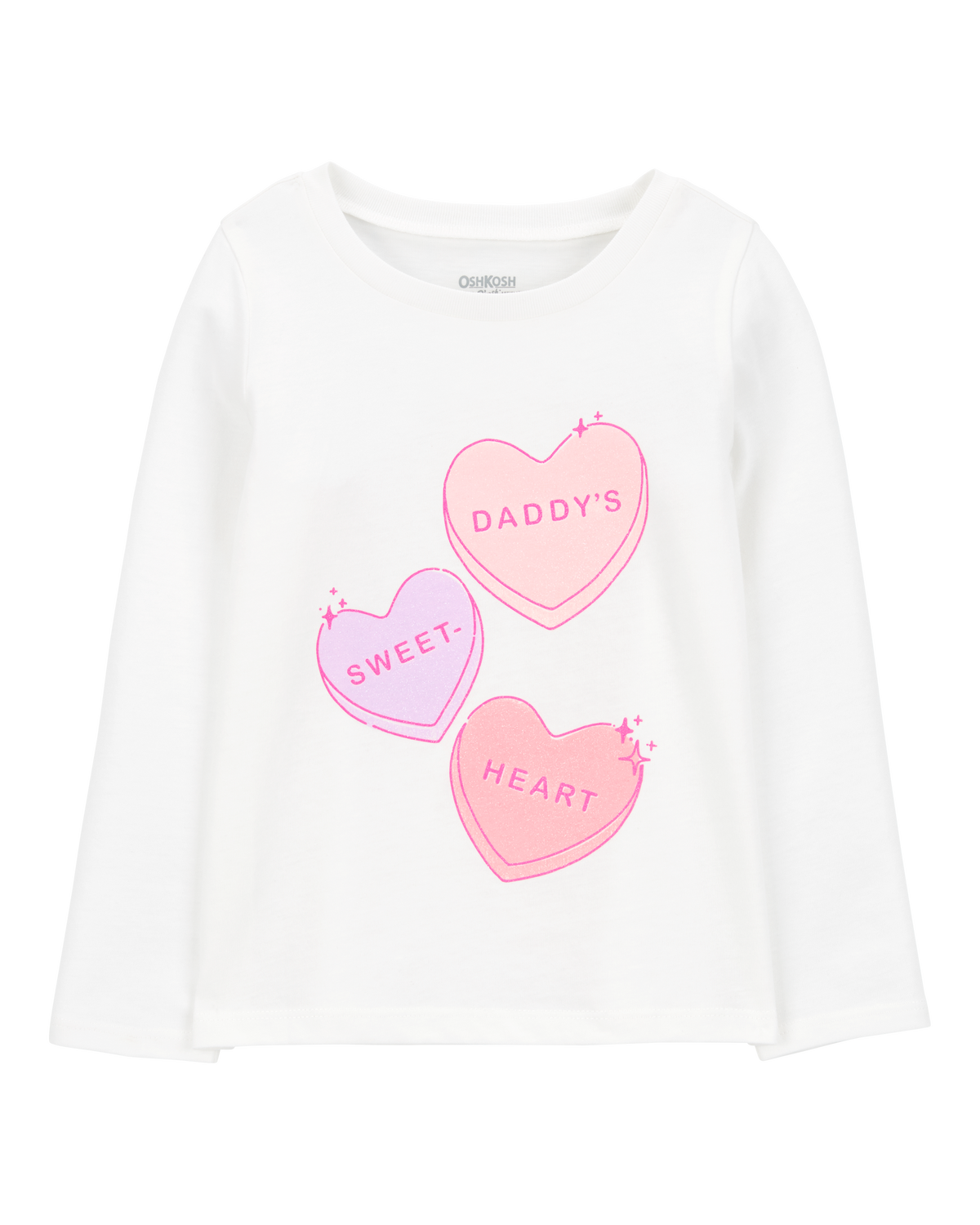 Toddler Be Mine Long-Sleeve Graphic Tee - White - OshKosh | Carter's