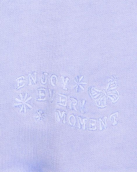  Product image 4 of Kid Butterfly-Print French Terry Pullover - Purple
