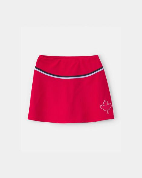 girls umbro canada active skort - red