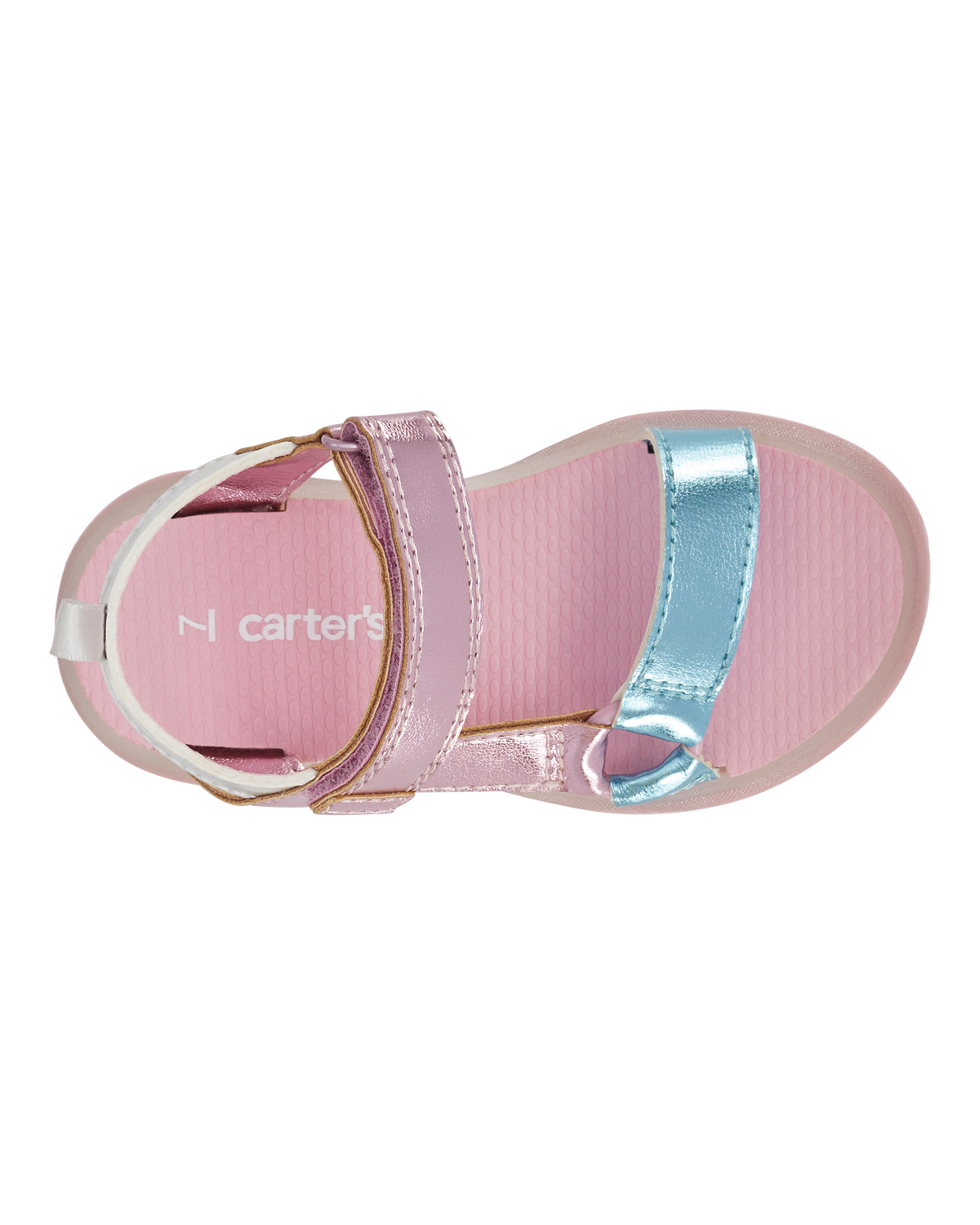 Toddler Light Up Metallic Sandals - Pink/Blue - Carter's
