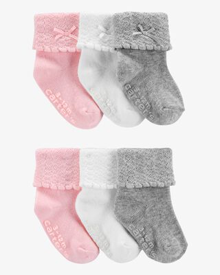Product image 1 of Baby 6-Pack Crew Booties