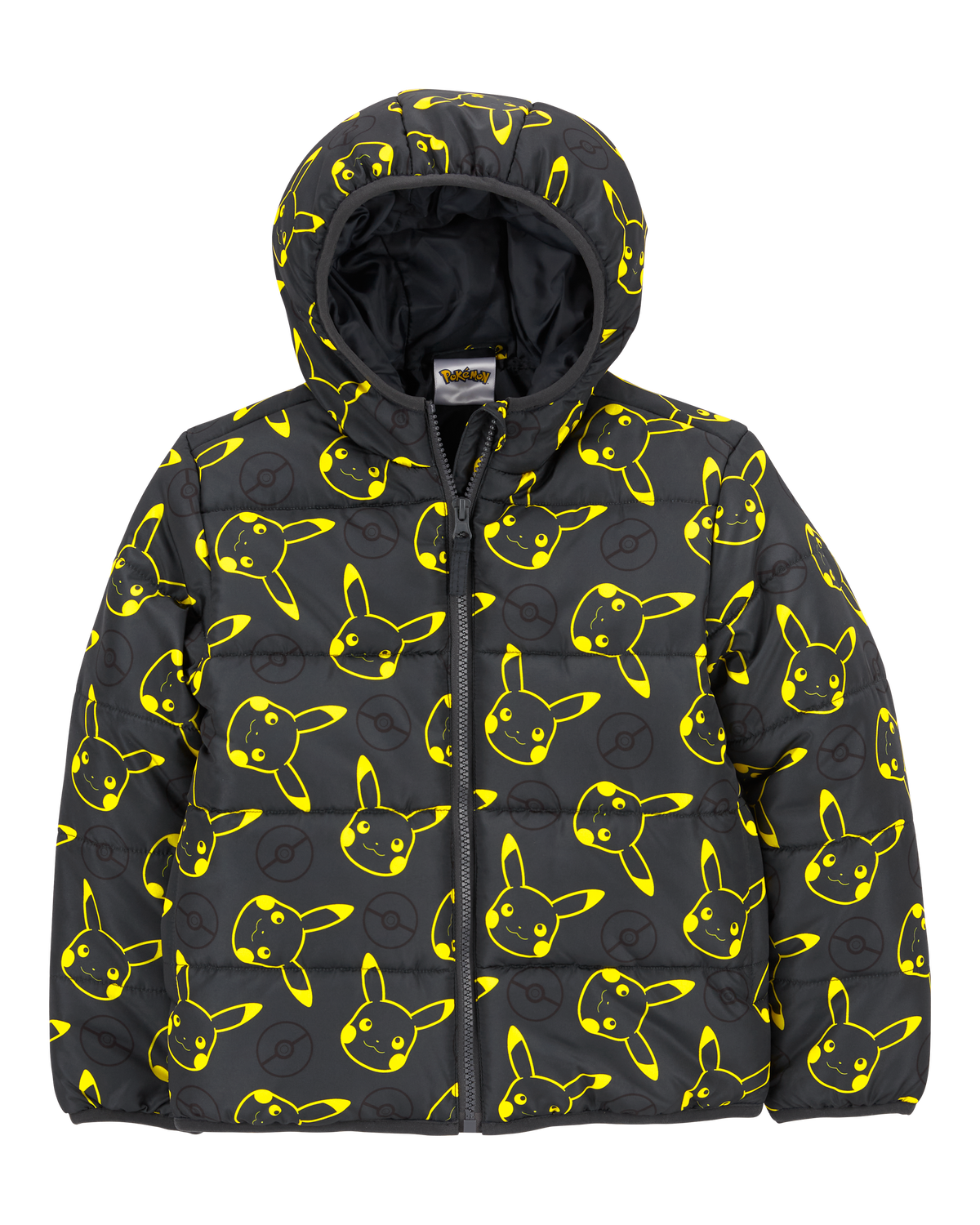 Kid Pikachu Pokemon Puffer Jacket Black Carter s Carter s