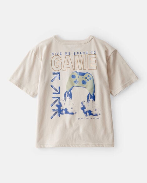 Product image 2 of Kid Galactic Gamer Short-Sleeve Graphic Tee - Cream