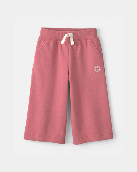 Baby Girl OshKosh Logo Fleece Drawstring Pants - Pink