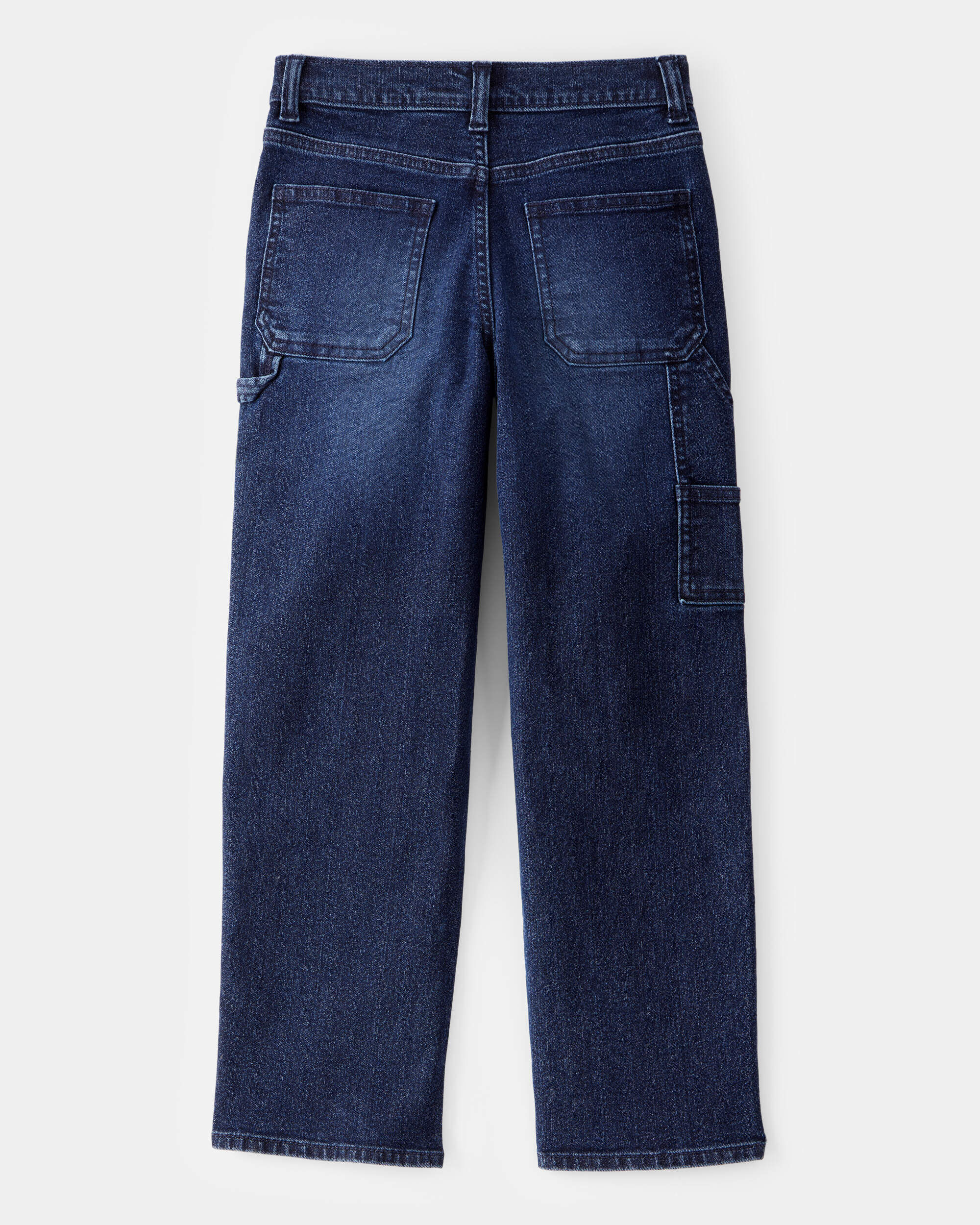 Kid Baggy Iconic Denim Cargo Pants - Indigo Wash - OshKosh