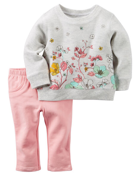 2-Piece French Terry Top & Pant Set | Carters.com