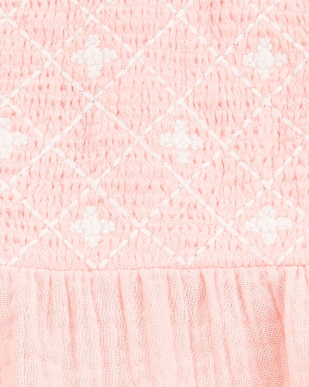 Product image 2 of Baby Cotton Gauze Jumpsuit - Pink