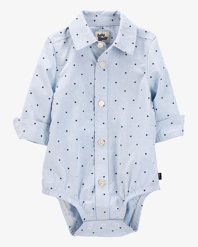 Product image 2 of Baby Polka Dot Button-Front Bodysuit