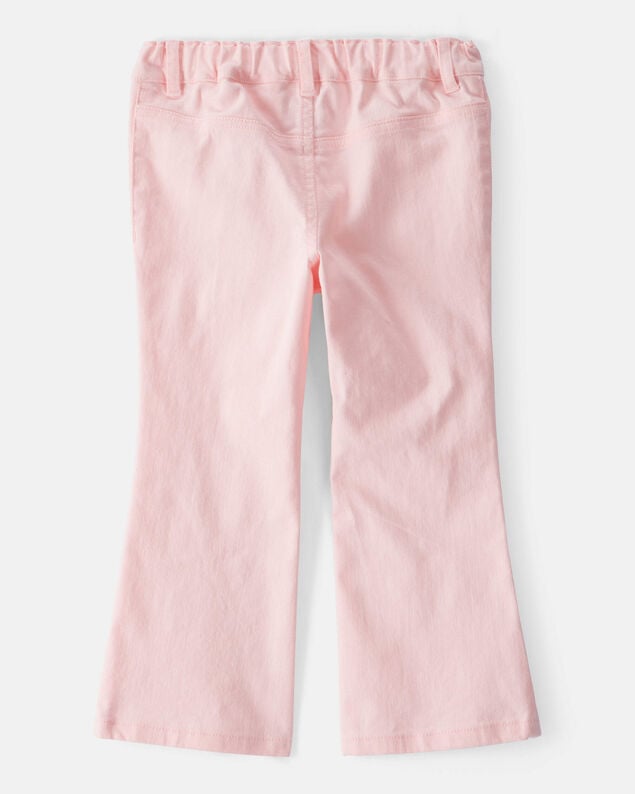 Product image 2 of Toddler Girl Cotton Flare Pants - Pink
