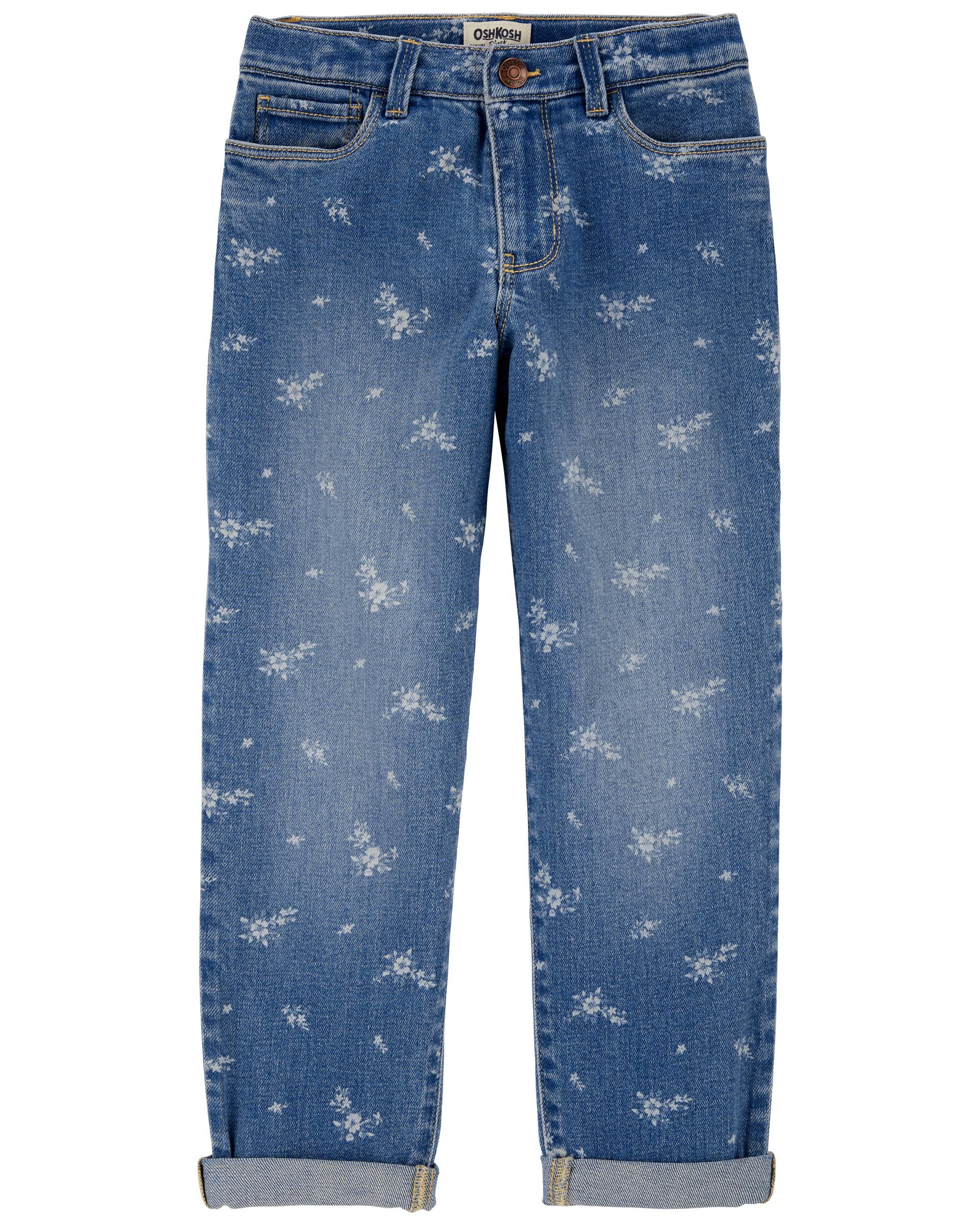 Kid Iconic Denim Wide-Leg Jeans: Rip & Repair Remix - OshKosh | Carter's