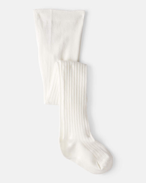 Product image 1 of Girls Rib Tights - White